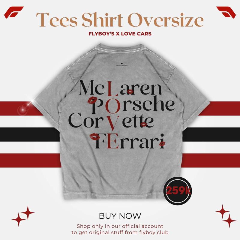 Áo thun LOVE is SuperCar - Flyboy Studio - T-shirt Oversize