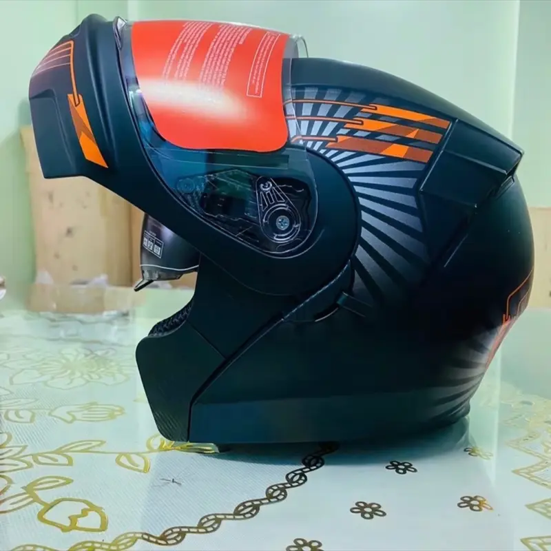 Mũ bảo hiểm GRO ST25 lật hàm 2 kính Helmet( tặng gang tay) 7
