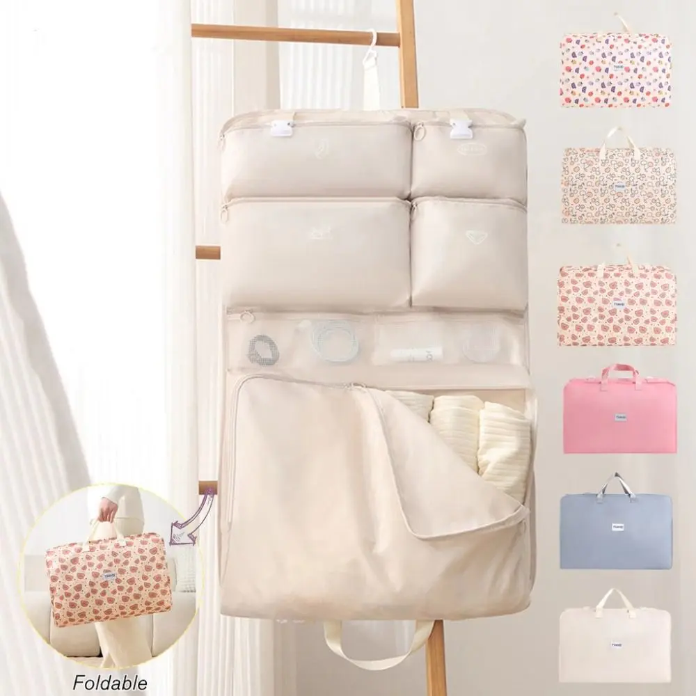 New Large Capacity Luggage Organizing Bag Dustproof Washable Hanging Bag with Handle Moisture-proof Clothes Underwear Socks Suitcase Bag Travel