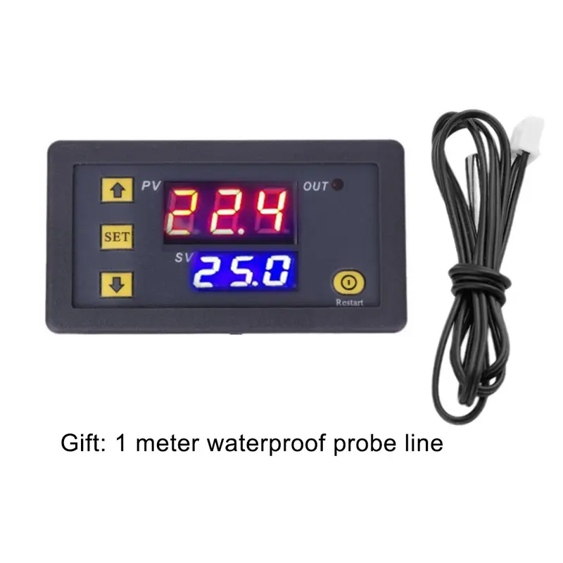 Beiaqun-Bộ Điều Nhiệt Kỹ Thuật Số LCD W3230 DC 12V 20a, Bộ Điều Khiển Báo Động Nhiệt Độ, Bộ Điều Chỉnh 1