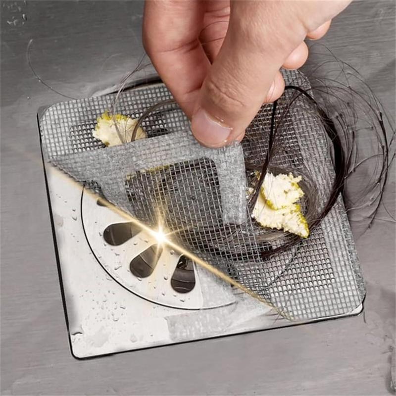Product Introduction of Floor Drain Sticker, Disposable, Square Shape, Shower Drain Cover, for Floor Drain and Shower 2
