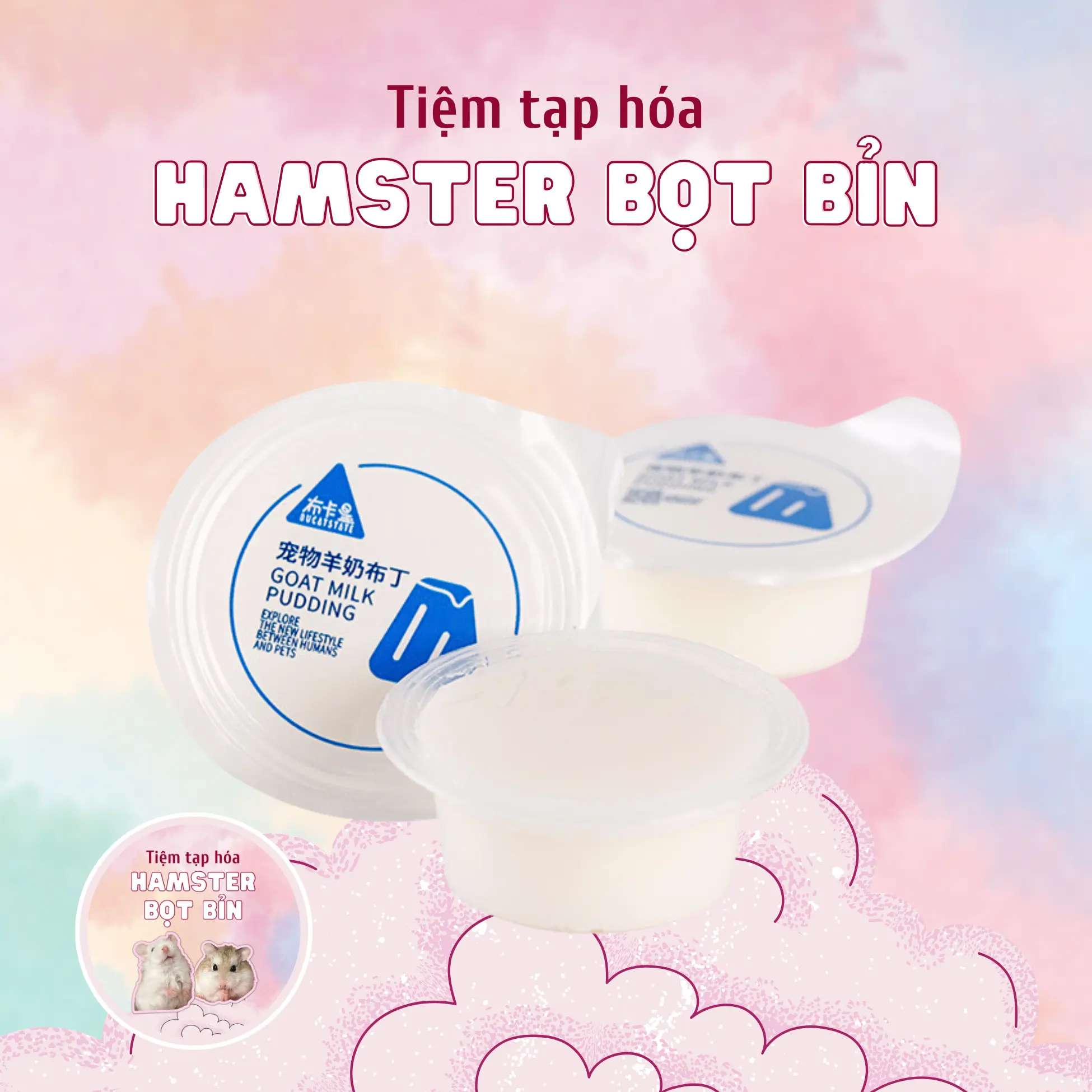 Pudding sữa dê Bucatstate pudding cho hamster giúp bổ sung dinh dưỡng