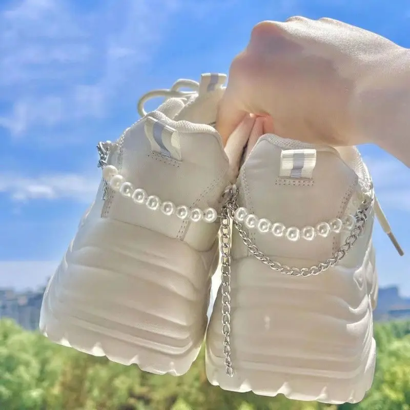 Giày Đế Bằng Mùa Đông Cho Bố Và Phụ Nữ, Giày Thể Thao Thường Ngày Thoáng Khí Hoang Dã, Chân Mỏng, Thang Máy, Bộ Sưu Tập Mới 2023 Shoes Sneaker 0