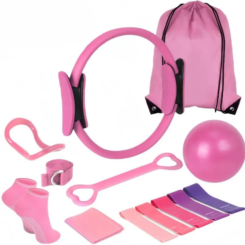 Pilates & Yoga Equipment Set, 1 Set Professional Training Combo, Core Strengthening, Flexibility Enhancing, Home Workouts, Yoga Sets for Women