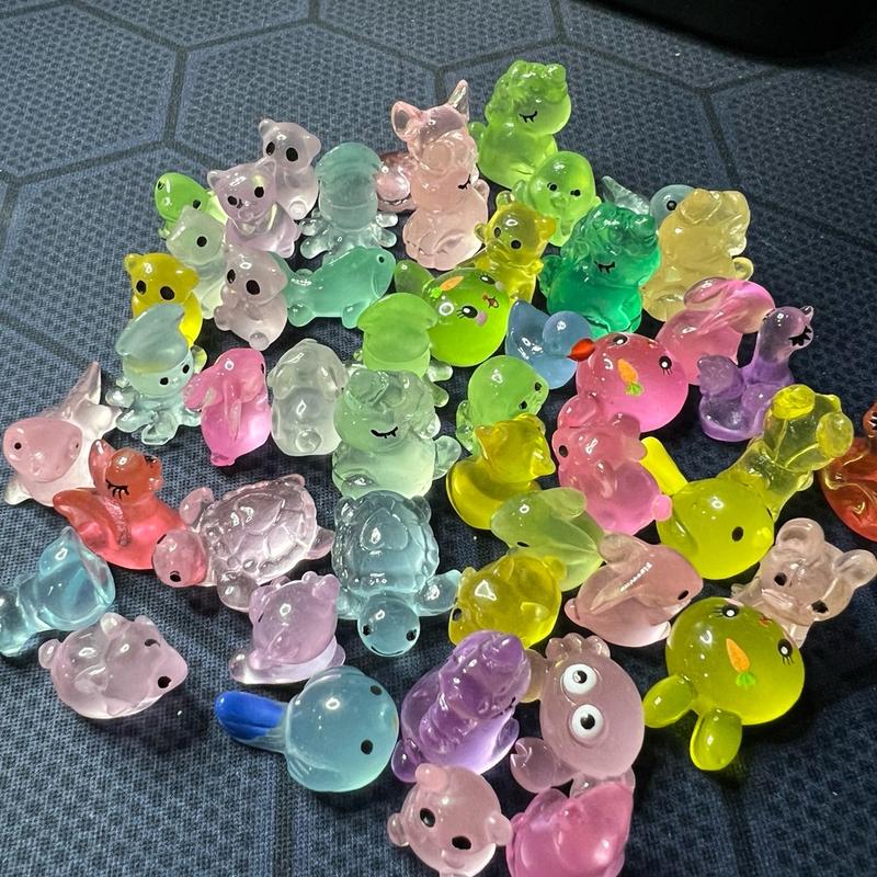 Sét 50 Túi mù mini 1cm dạ quang, túi kẹo bóc quà bí mật dạ quang, blind bag kẹo bóc quà test nhân phẩm cho bé 5