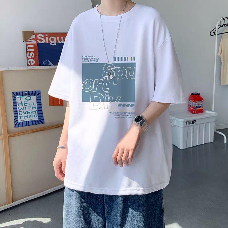 Product Introduction of [Store Hot Sale] European and American High Street Short-Sleeved Men's Summer Ins Fashion Brand Retro T-shirt Men's Design Sense Niche Fashion Loose All-Matching Clothes 11