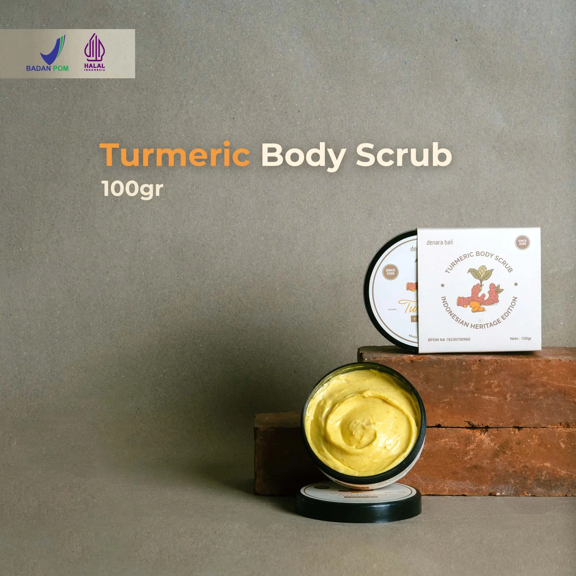 [NEW LAUNCH] DENARA BALI Turmeric Body Scrub 100gr