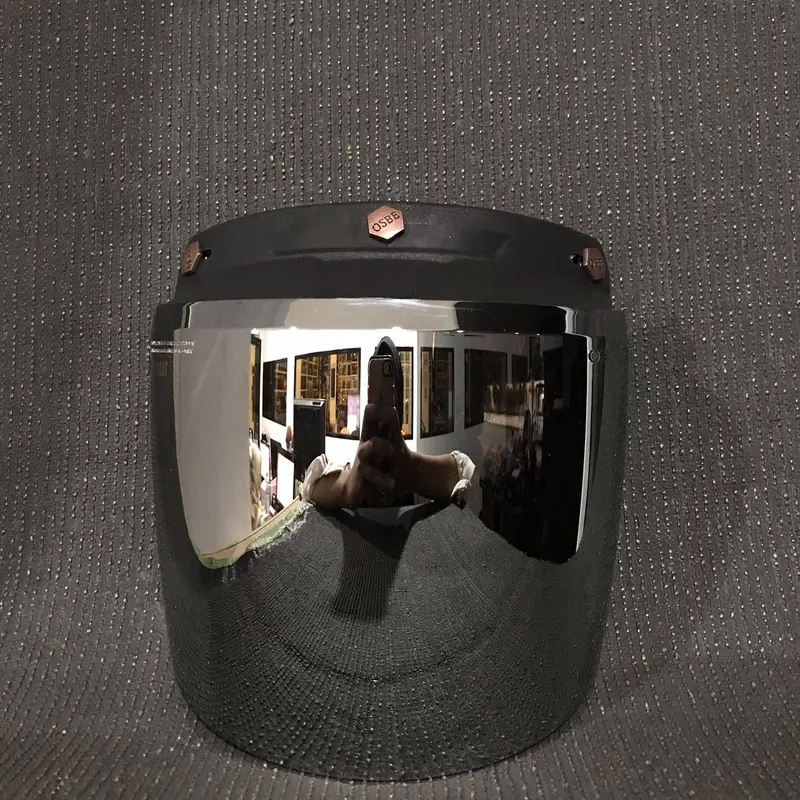 Kaca Helm datar Kaca osbe GP 8 COATING kaca bogo retro kaca injak visor helm kaca retro Kaca flat 1