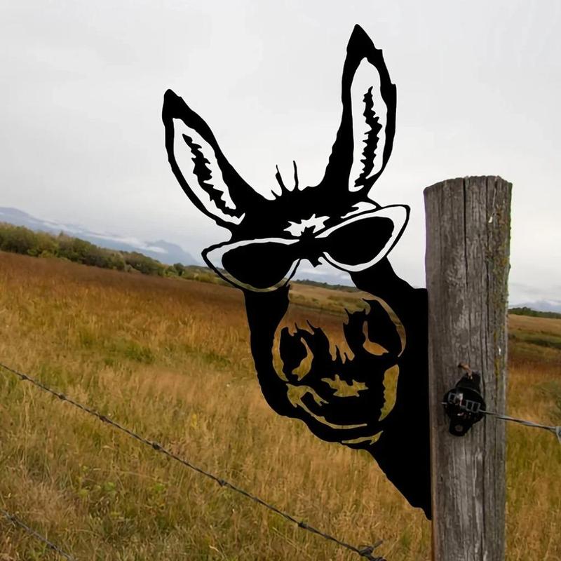 Product Introduction of Donkey Design Garden Fence Decor, Donkey Silhouette Garden Decor, Outdoor Garden Fence Decor, Farm Party Decor, Home Decor 11