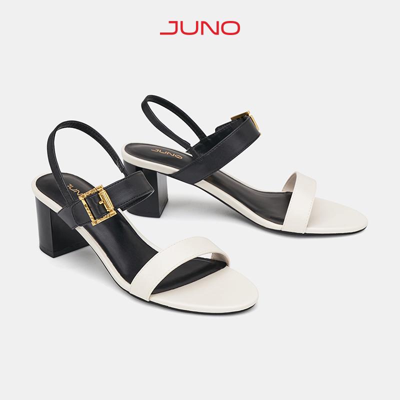 JUNO Giày Sandal 2 Quai Ngang Khoá Trang Trí - SD05102