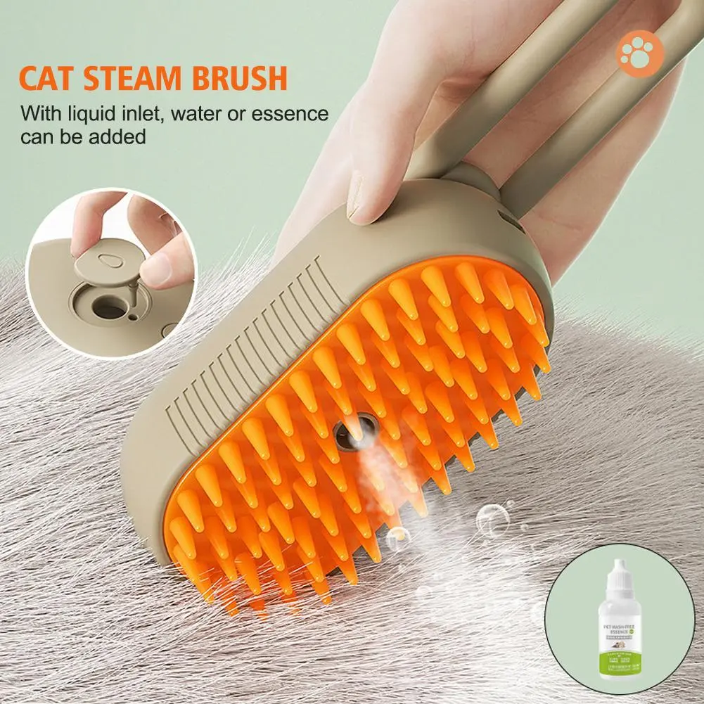 Bàn Chải Cho Thú Cưng Bàn Chải Xịt Hơi Nước 3 Trong 1 Chạy Điện Cho Mèo Bàn Chải Mát Xa Cho Chó Bàn Chải Cho Mèo Bàn Chải Chải Lông Cho Thú Cưng M0I6