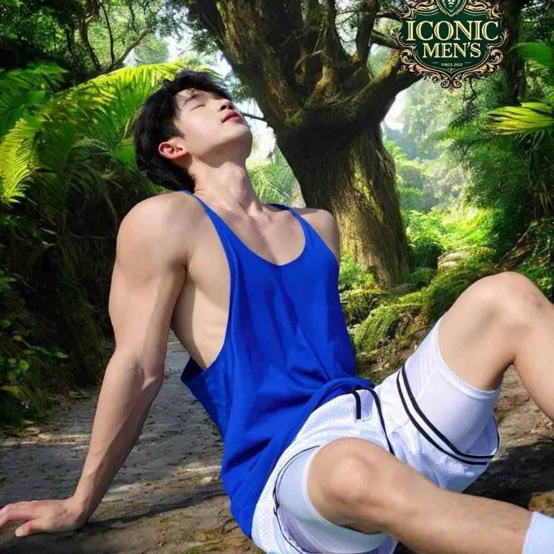 Áo ba lỗ dây nhỏ cổ nách khoét sâu vải thun cotton lụa,mềm mát lạnh [Mã 29] Menswear Nam