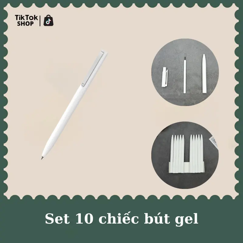 Set 10 chiếc bút gel mi pen