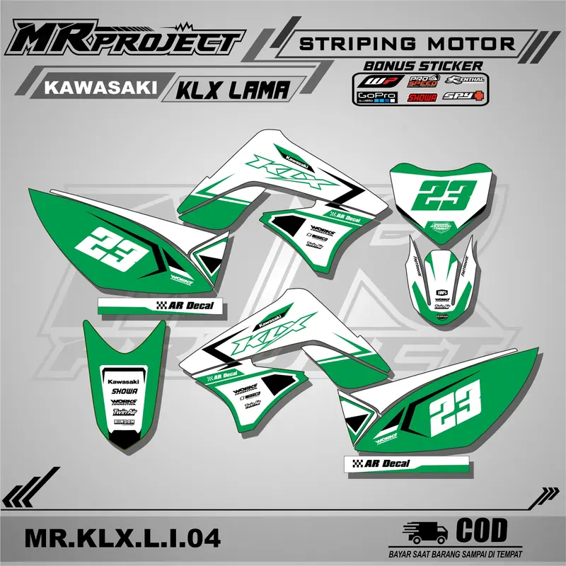 striping KLX 150 Lama,S OLD/L-Stiker striping lis variasi motor klx 150 S / L lama Motorcycle 4