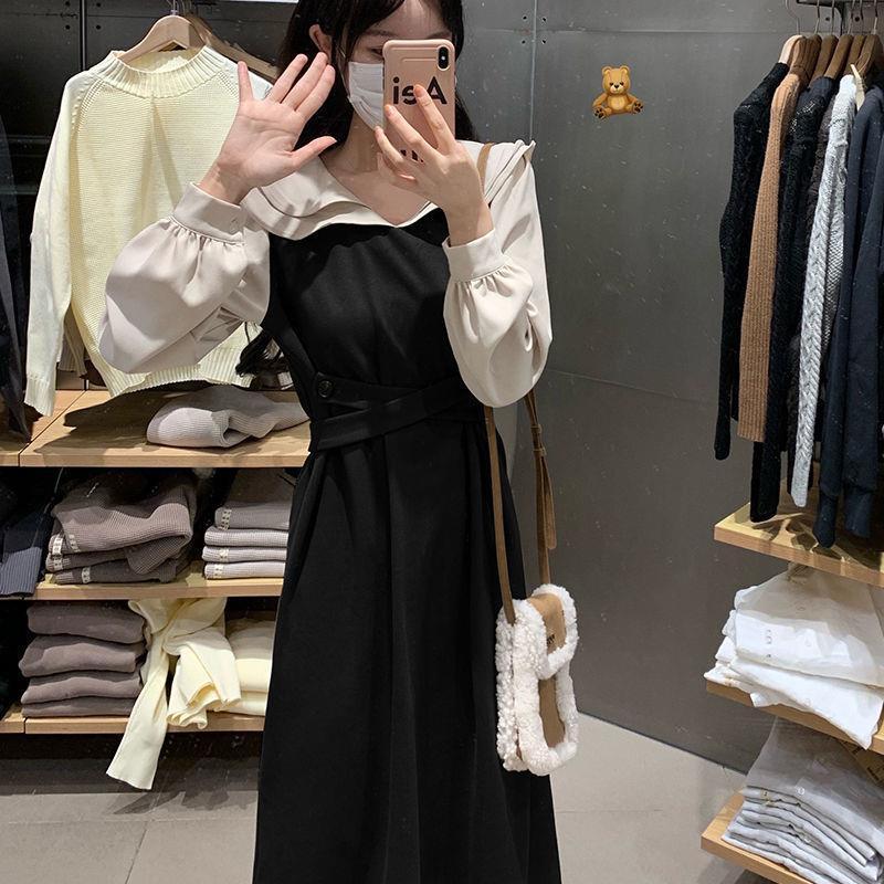 Product Introduction of Autumn Dress Women's New Style Women's Long Dress Small French Doll Neck Long Sleeve Skirt Small Design 10
