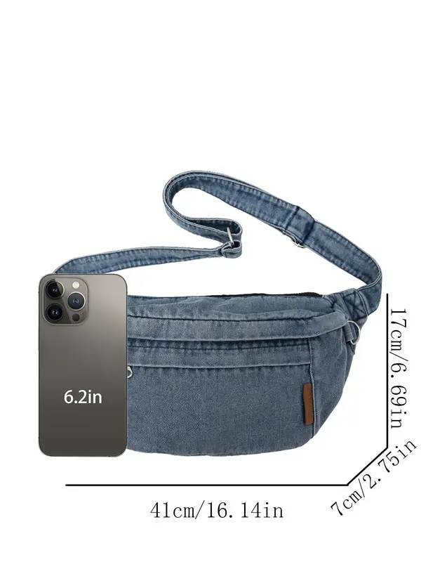 Fashionable Shoulder Bag, Casual Versatile Chest Bag for Men and Women, Simple All-match Crossbody Bag for Daily Travel, Easy To Carry, Office Workers Commuting, Students in Class 1
