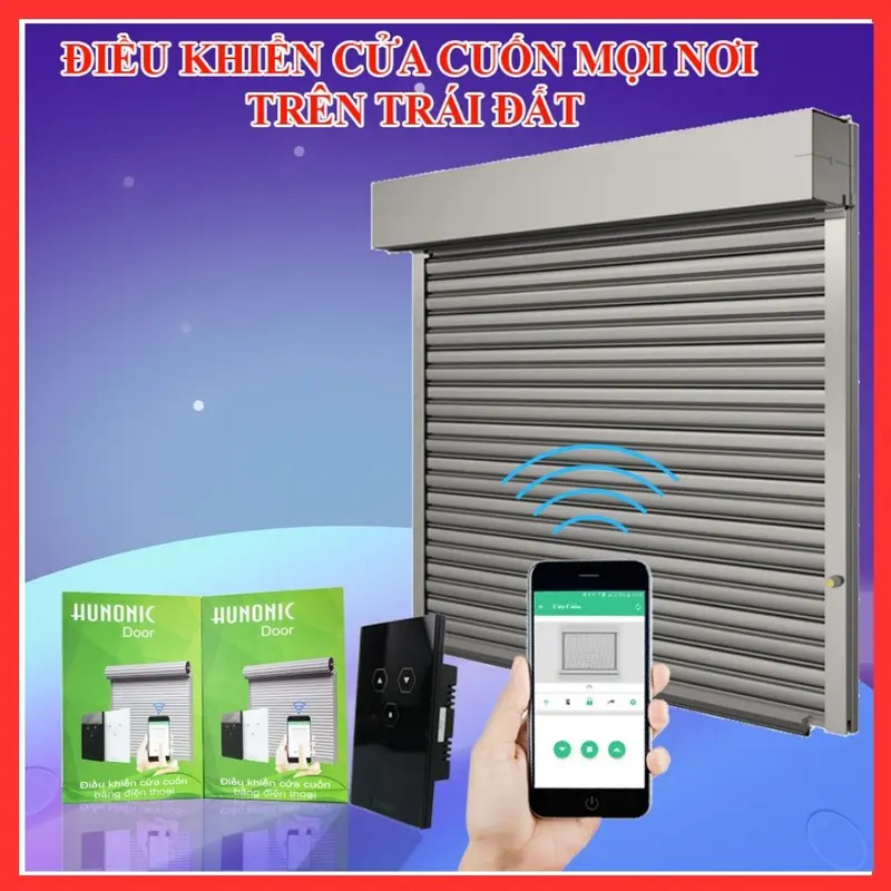 Công tắc cửa cuốn Datic Smart Door kết nối Wifi điều khiển cửa cuốn từ xa qua điện thoại 8