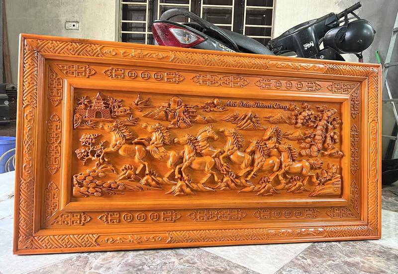 Product Introduction of Tranh mã đáo gỗ gõ nam mỹ 3