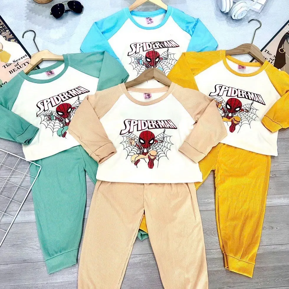 Combo 3bộ Tay dài tăm lạnh Bé trai, Bé gái, mềm mịn thoáng khí