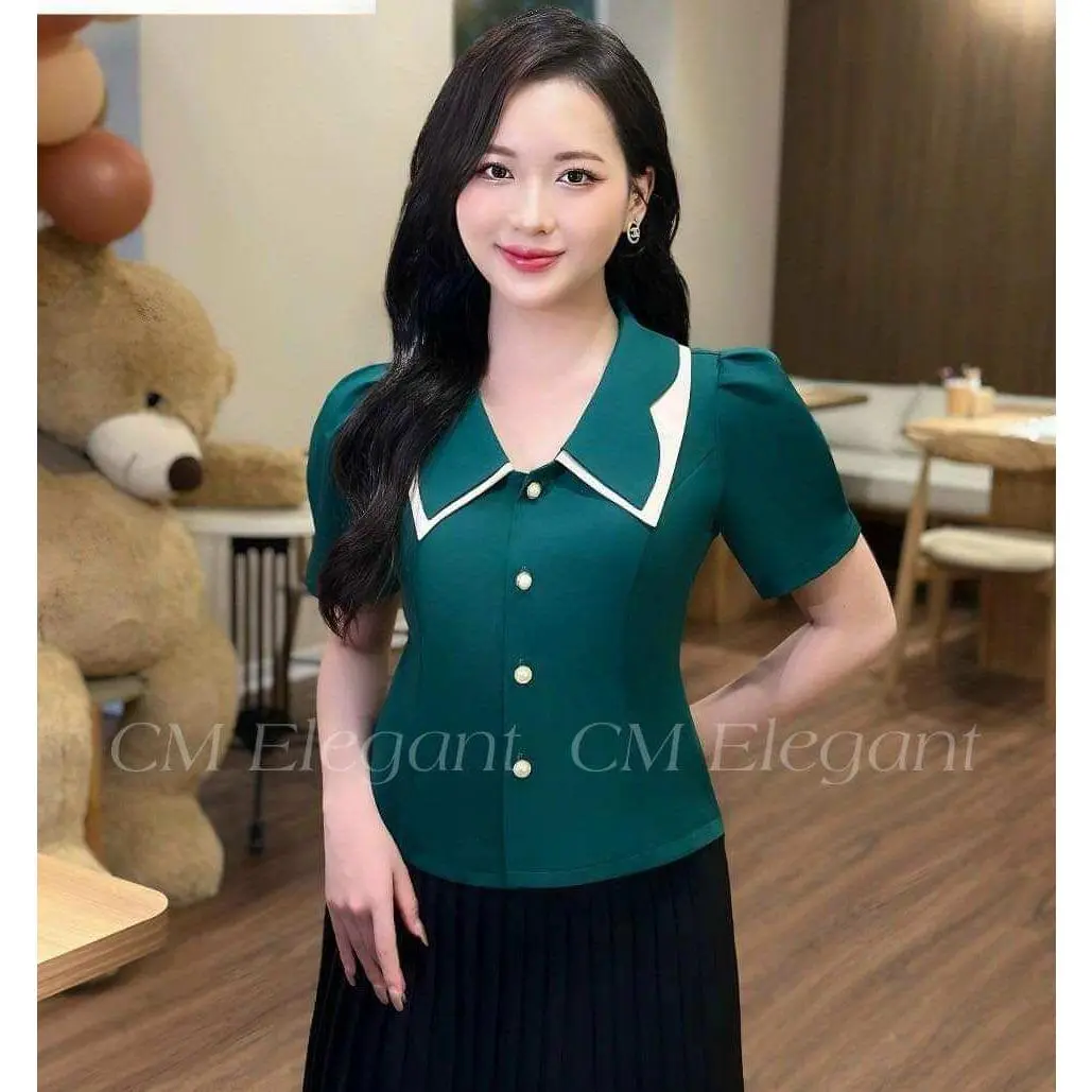 Áo Kiểu Nữ Công Sở Vải Mịn Dày HOT Women