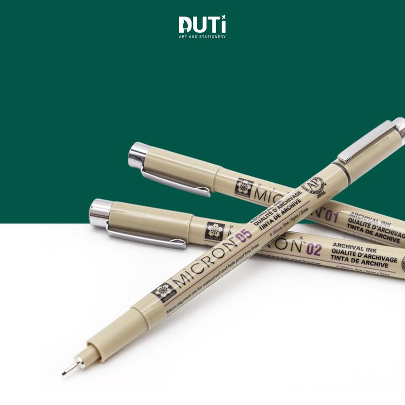 Bút line, bút đi nét chất lượng cao, Sakura Pigma Micron, Chuyên dùng vẽ mỹ thuật, Hàng Chính Hãng - Họa Cụ DUTi