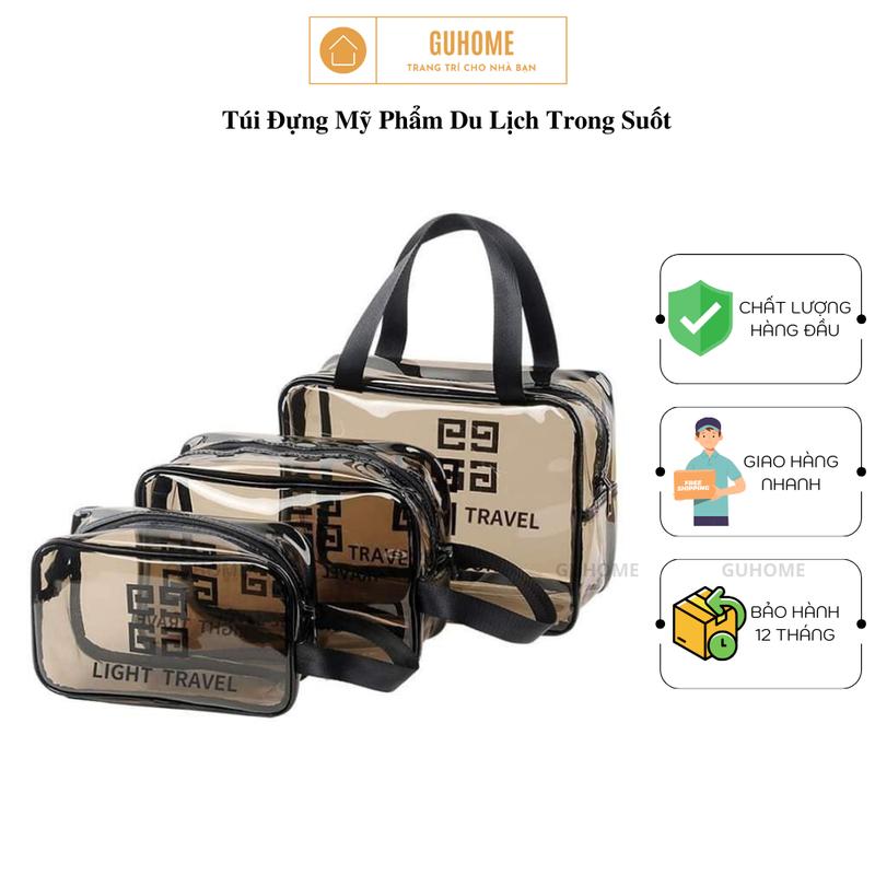 Túi Đựng Mỹ Phẩm Đồ Trang Điểm Trang Sức Túi Đựng Đồ Dùng Du Lịch Trong Suốt Chống Thấm Nước