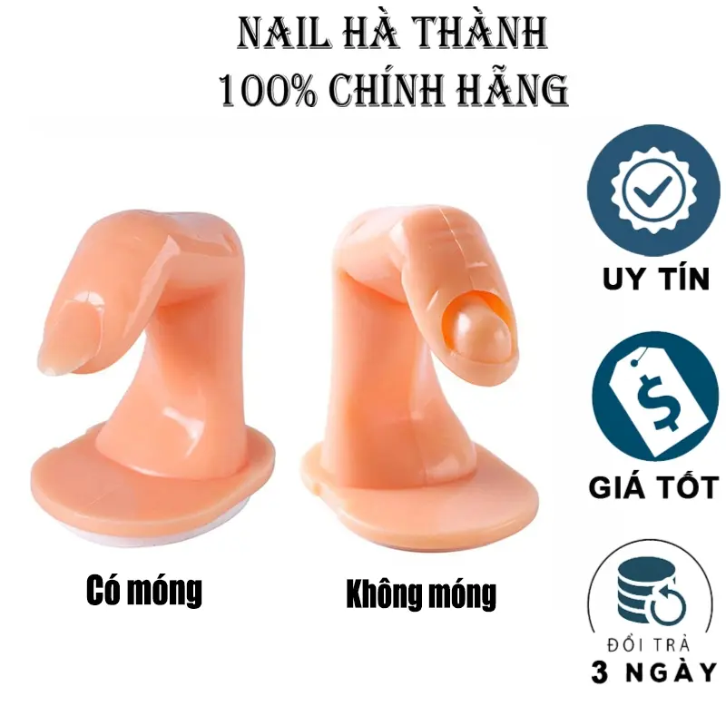 Phụ kiện nail ngón tay giả học nail, ngón tay giả tập vẽ nhựa cao cấp Chính Hãng 0