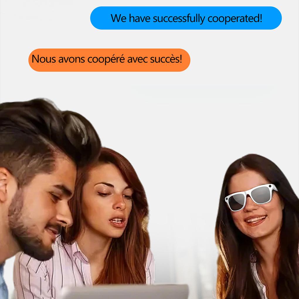 Smart Ai Camera Glasses Bluetooth Outdoor Sports Technology Glasses Music Translation Wake-up Voice Assistant Smart Glasses - Image 4