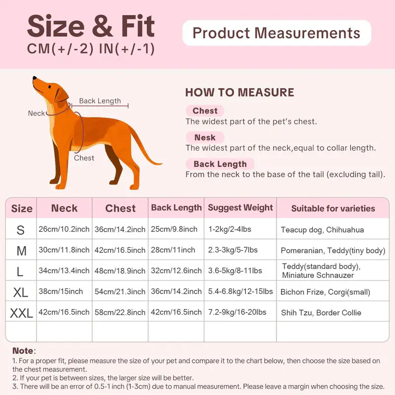 Cute Print Pet Pajamas, 2 Counts Soft and Stretchy Puppy Dog Clothes, Pet Sleepwear for Small and Medium Boys Dogs and Girls Dogs 1