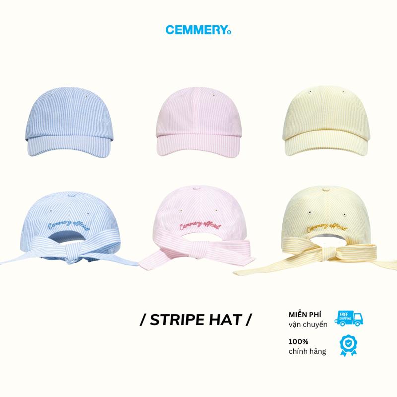 Nón Lưỡi Trai CEMMERY Local Brand Chính Hãng Stripe Hat kẻ sọc 3 màu