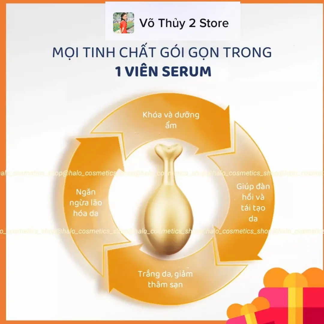 Viên bôi dưỡng trắng sáng da mịn màng