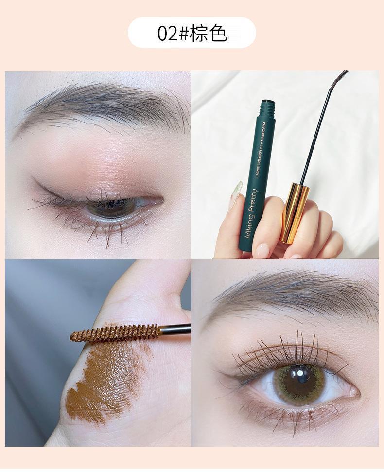 Product Introduction of Mascara Màu, Dành Cho Phụ Nữ, Uốn Cong Dài, Cực Dài, Chống Nhòe, Bền, Không Thấm Nước Và Chống Mồ Hôi, Đầu Cọ Mịn 10