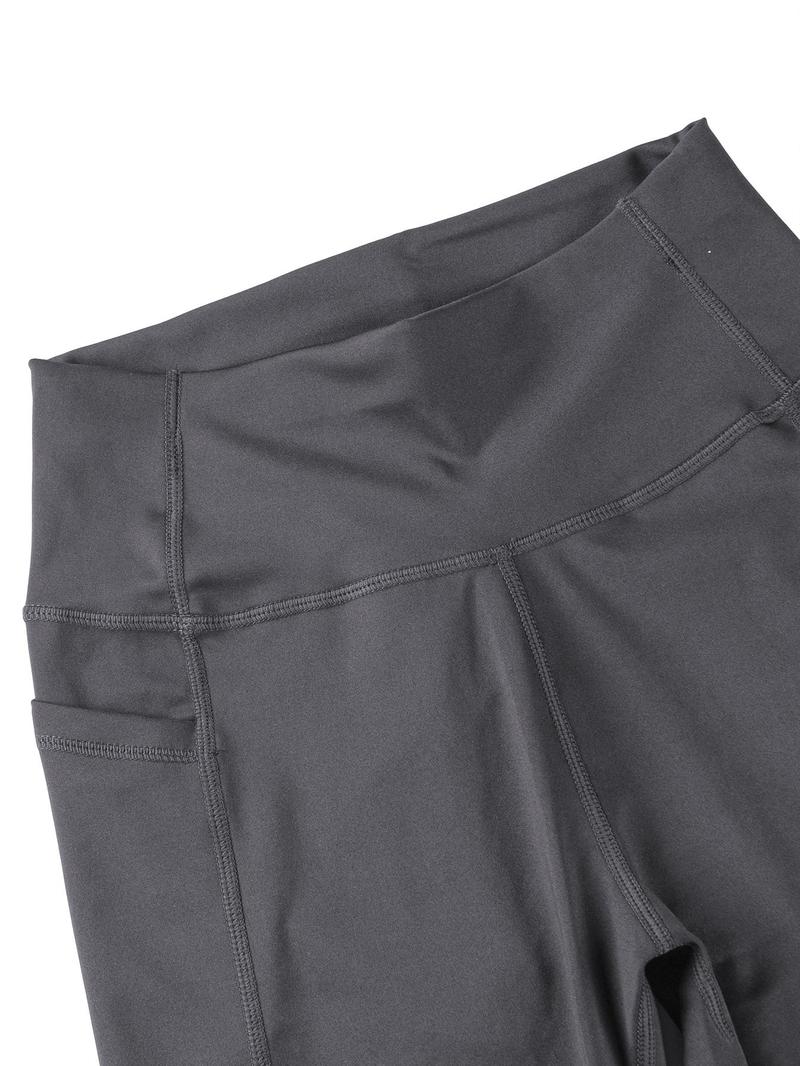 Product Introduction of Women's Solid High Waist Sports Leggings, Casual Comfy Breathable Skinny Pants for Yoga Gym Workout, Ladies Sportswear for All Seasons 9