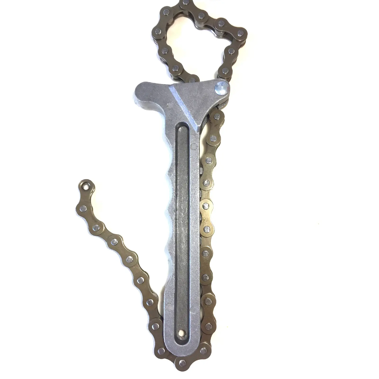 Universal Metal Oil Chain Wrench Rust Proof Oil Filters Remover Tool Automobile Engine Torque Chain Wrench Grip Spanner