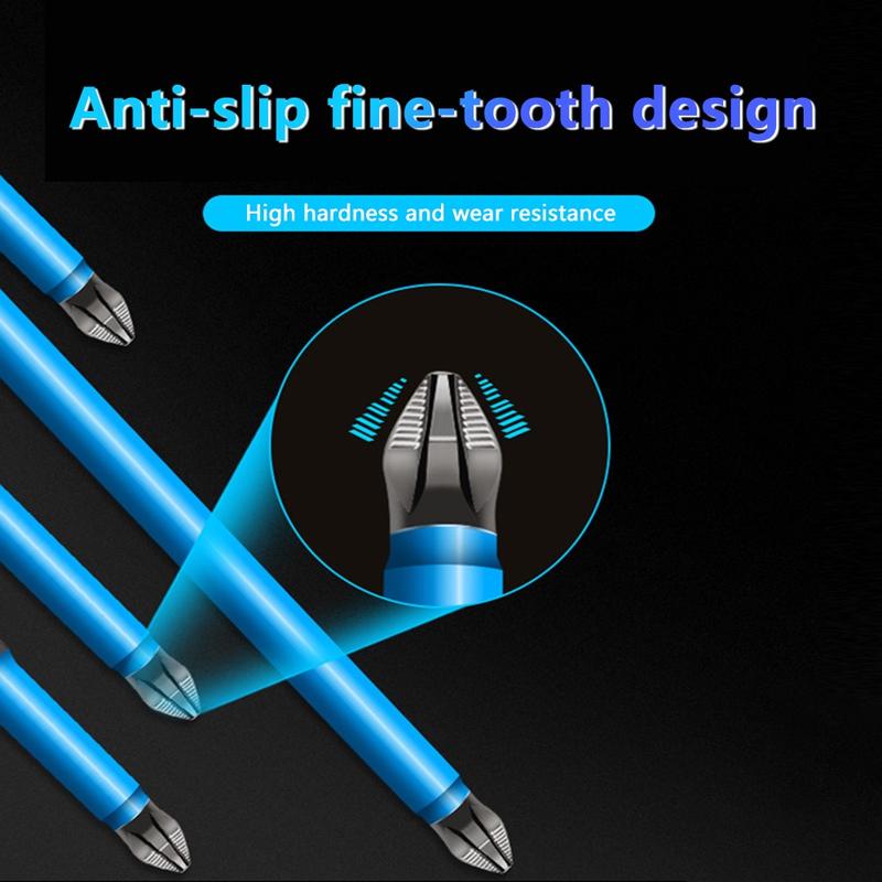 【Ready】 Bộ 7 Đầu Vít ph2 Chống Trượt Độ Cứng Cao bits 25mm-150mm bộ mũi khoan bộ ốc vít mũi khoan mũi vít 8