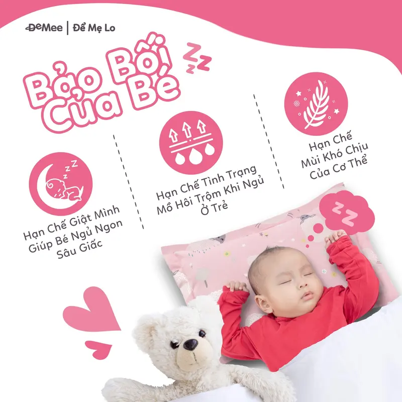 Gối Thảo Dược Đinh Lăng Cao Cấp Cho Bé Demee By Phurba - Hỗ Trợ Ngủ Ngon Sâu Giấc Cho Trẻ Sơ Sinh Đến 6 Tuổi 2