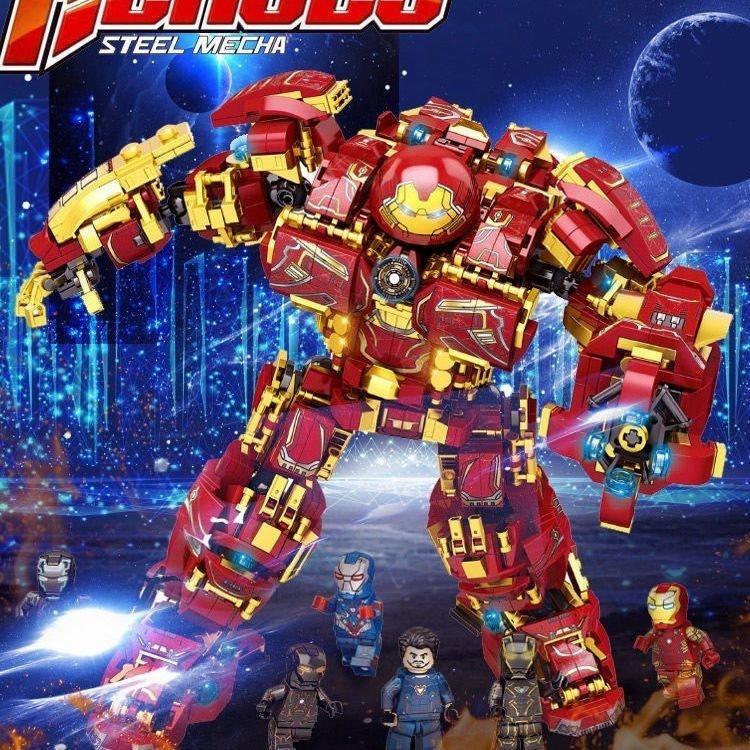 Đồ Chơi Lắp Ráp Kiểu  HulkBuster Iron Man Mô Hình Robot Siêu Anh Hùng Người Sắt -76026