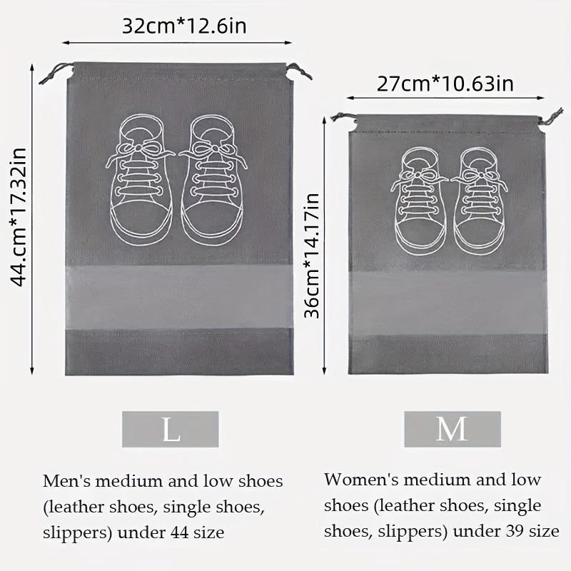 Shoe Storage Bag, 10pcs/set Portable Drawstring Dustproof Shoe Bag, Shoe Storage Organizer for Travel, Golf, Outdoor Sports 1