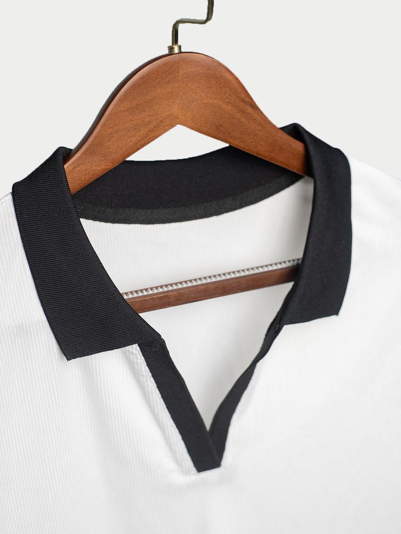 Product Introduction of Women's Solid Color Polo Shirt, Casual Comfy Breathable Short Sleeve Collared Top for Summer, Ladies Clothes for Daily Wear 6