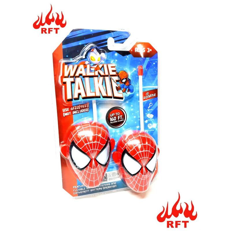 Mainan Anak Spiderman Ultraman Walkie Talkie isi 2 Pcs 2