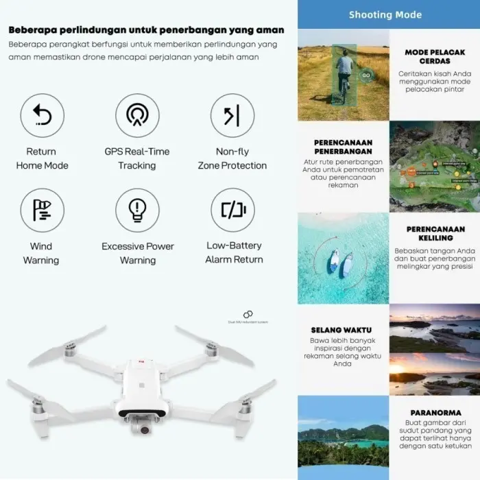 BIG PROMO! FIMI X8SE 2022 V2 DRONE RC 10KM 48MP 4K 3-Axis Gimbal Camera GPS X8 SE - X8SE V2 COMBO, STANDADR BOX 3