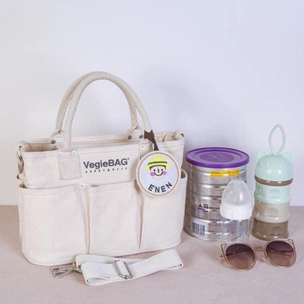 Túi Xách Bỉm Sữa Đa Năng VEGIEBAG Size Đại Phong Cách Hàn Quốc Dày Dặn, Tiện Lợi Cho Mẹ 4
