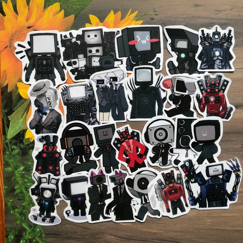 Sticker Skibidii Toilett Cameraman tv man Titan Speakerman Quái Vật G MAN ẢNH DÁN MA0393 3
