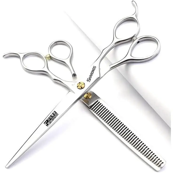 sharonds Hair Stylist Professional Clippers Barbershop Professional Clippers/scissors (7 ") Stainless Steel clippers (7 "-2 pieces) Haircare Heatless