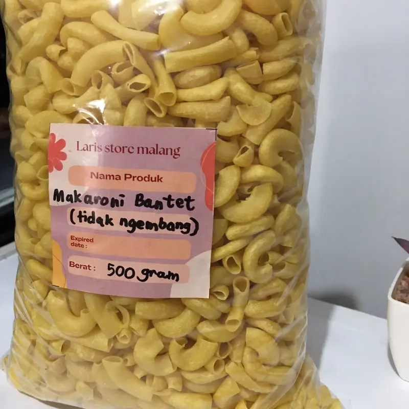MAKARONI BANTET MENTAH 1kg , MAKARONI TIDAK MENGEMBANG 3
