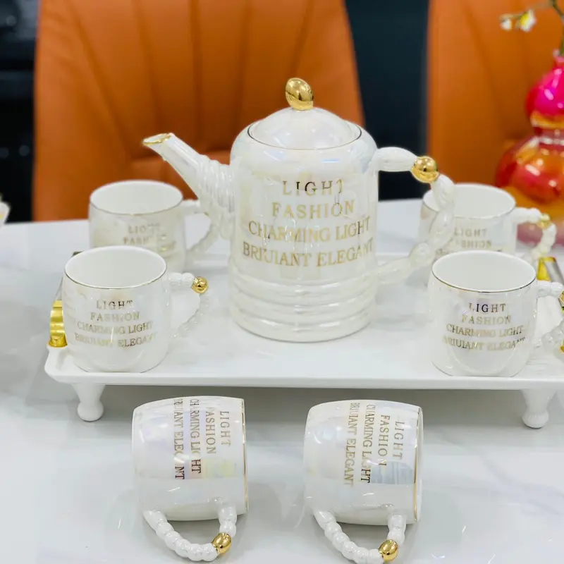 Bộ tách cà phê trà phong cách Bắc Âu Ceramic (Bộ đầy đủ) 3