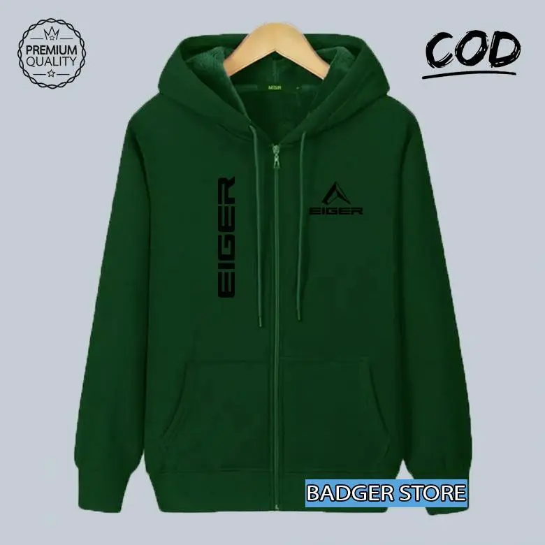 Jaket Distro Resleting Kupluk Distro Logo 1205 Long Kirka Text Hitam Premium (Jaket Musim Dingin  Sweater Hodie Pria Wanita Distro Jaket Cewek Cowok) 2