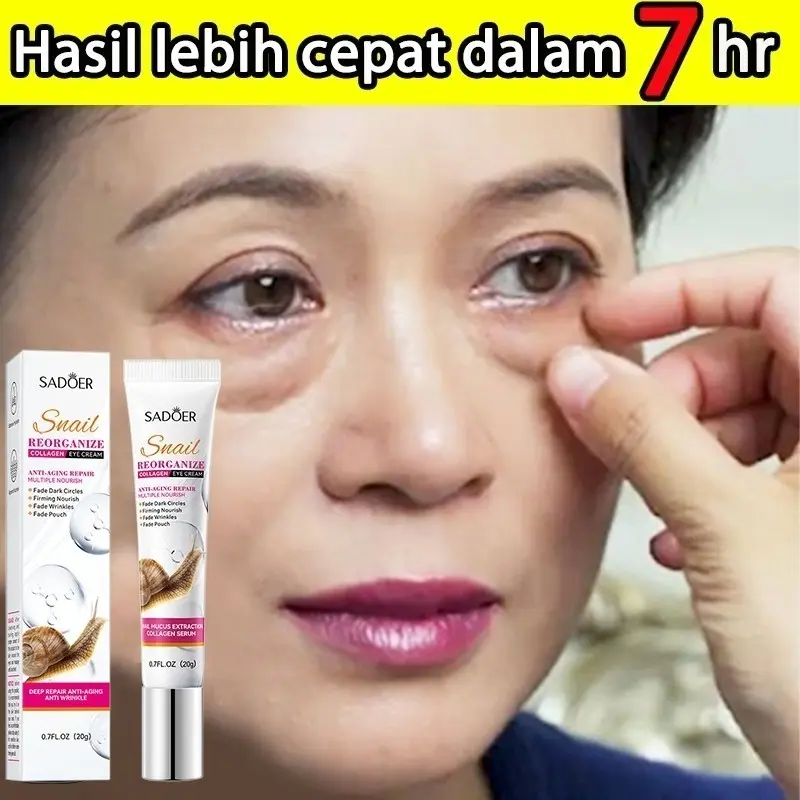Eye cream menghilangkan mata panda penghilang kantung mata krim mata penghilang mata panda memudar lingkaran hitam Hidrasi dan Pelembab memperbaiki keriput mata 20g 3