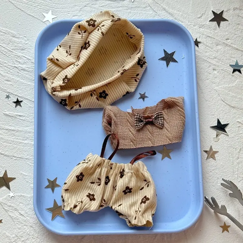 Quần áo búp bê, cho mèo Luky, Labubu và béba V3 Mini, Váy quần áo thời trang, Phụ kiện búp bê đồ chơi 6