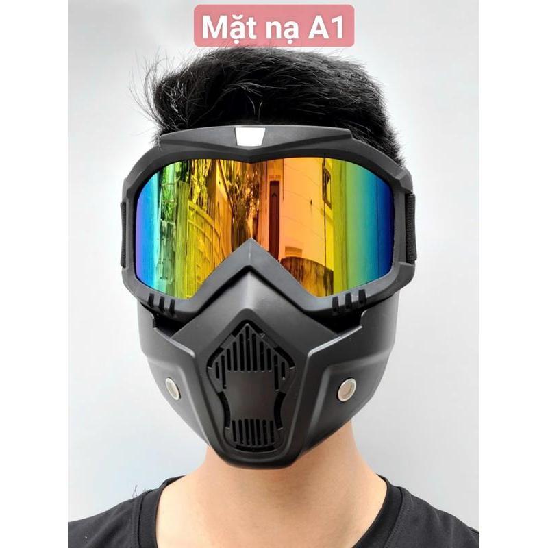 Mặt nạ Hàn đa dụng Bộ kính bảo hộ Hàn xì,chống bụi chống nóng chống mưa độ bền cao không mờ đục hấp hơi. Mặt nạ phượt TM94